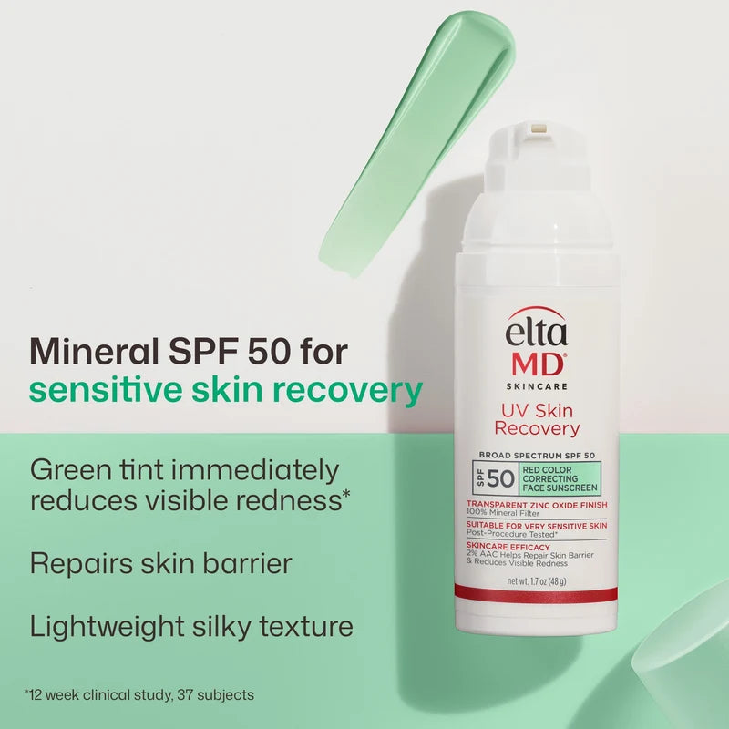 UV Skin Recovery Red Color Correcting Face Sunscreen