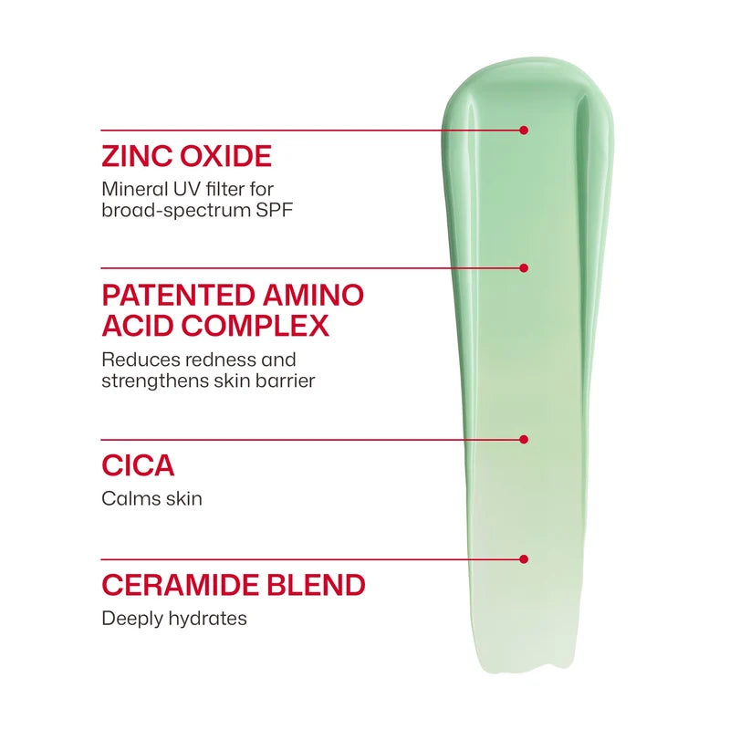 UV Skin Recovery Red Color Correcting Face Sunscreen